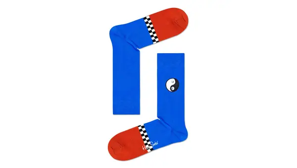 Happy Socks Честити чорапи Eye Ин/Ян синьо