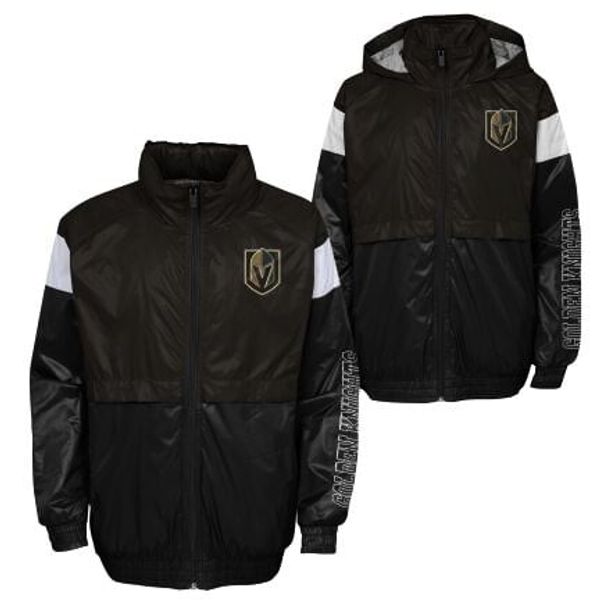 Outerstuff Children's Jacket Outerstuff GOAL LINE STANCE FZ WINDBREAKE VEGAS GOLDEN KNIGHTS