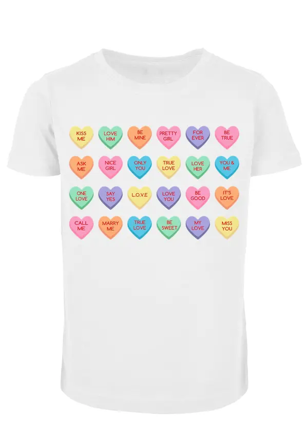 Mister Tee Children's T-shirt Sweet Heart Candy Tee white