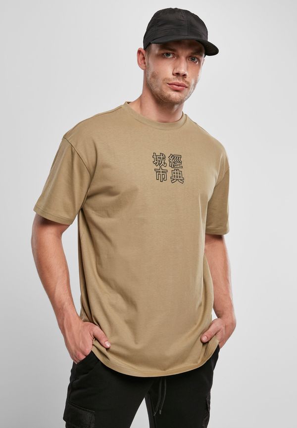 UC Men Chinese khaki t-shirt symbol/black