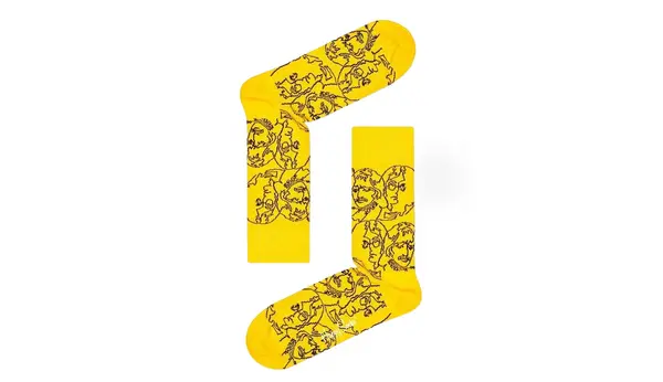 Happy Socks Чорапи - Happy Socks Beatles Lines Sock Yellow