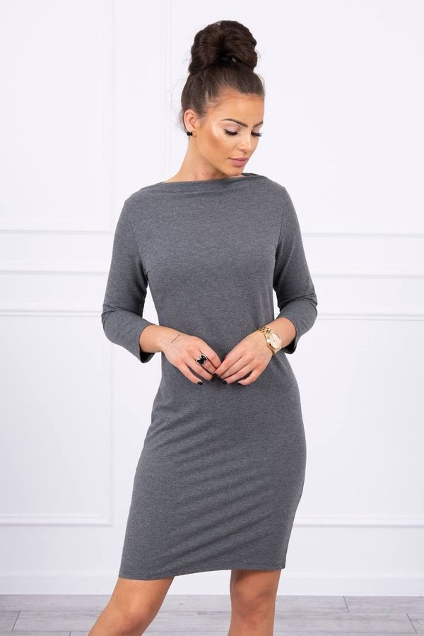 marka niezdefiniowana Classic dress made of graphite melange