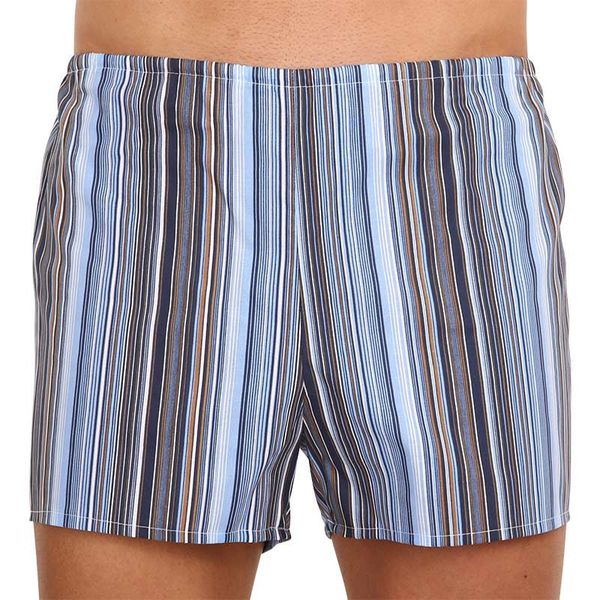 Foltýn Classic men's shorts Foltýn blue with stripes oversize