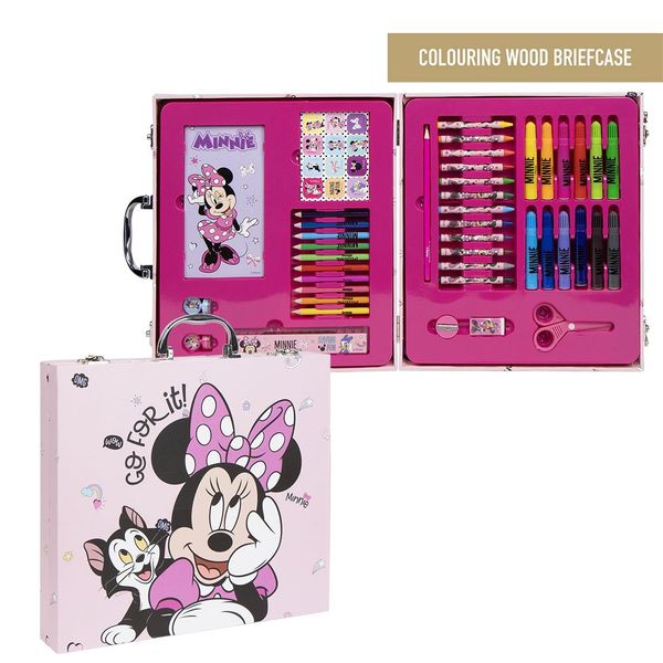MINNIE COLOURING STATIONERY SET BRIEFCASE MINNIE