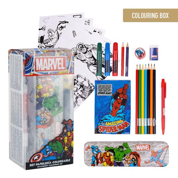 Marvel COLOURING STATIONERY SET MARVEL
