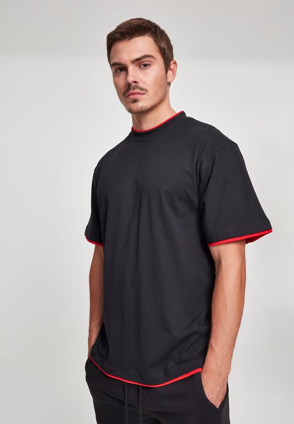 UC Men Contrasting high shirt blk/red