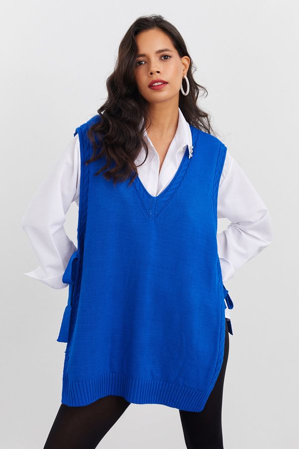 Cool & Sexy Cool & Sexy Дамски Saks трикотаж пуловер YV103