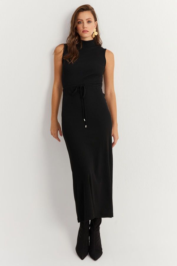 Cool & Sexy Cool & Sexy Women's Black Camisole Maxi Dress