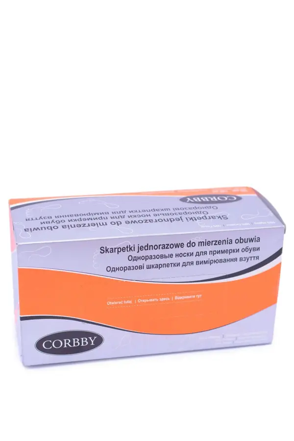 Corbby Corbby Skarpetki jednorazowe do mierzenia obuwia 120 sztuk Corbb