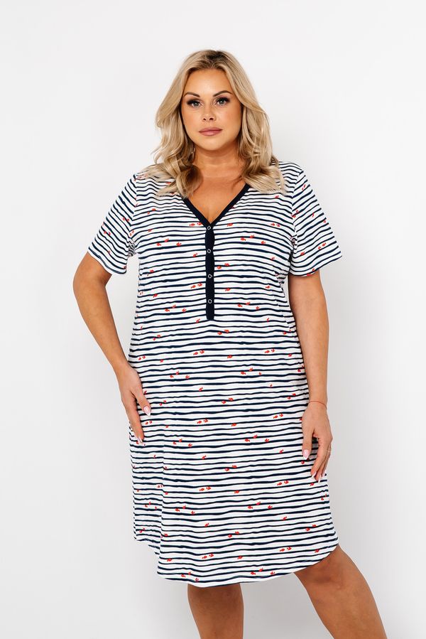 Italian Fashion Corfu women's shirt with short sleeves - print