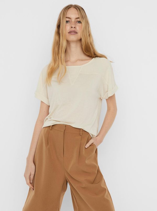 Vero Moda Cream blouse VERO MODA Ellen - Women