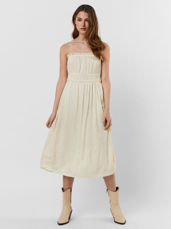 Vero Moda Cream dress VERO MODA Helyn - Women