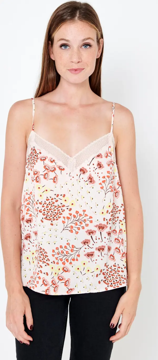 CAMAIEU Cream floral top CAMAIEU - Women's