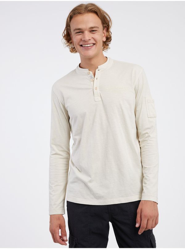 Lerros Cream Men's Long Sleeve T-Shirt LERROS - Men