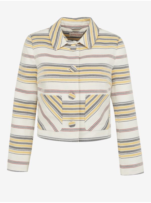 CAMAIEU Cream striped jacket CAMAIEU - Women's