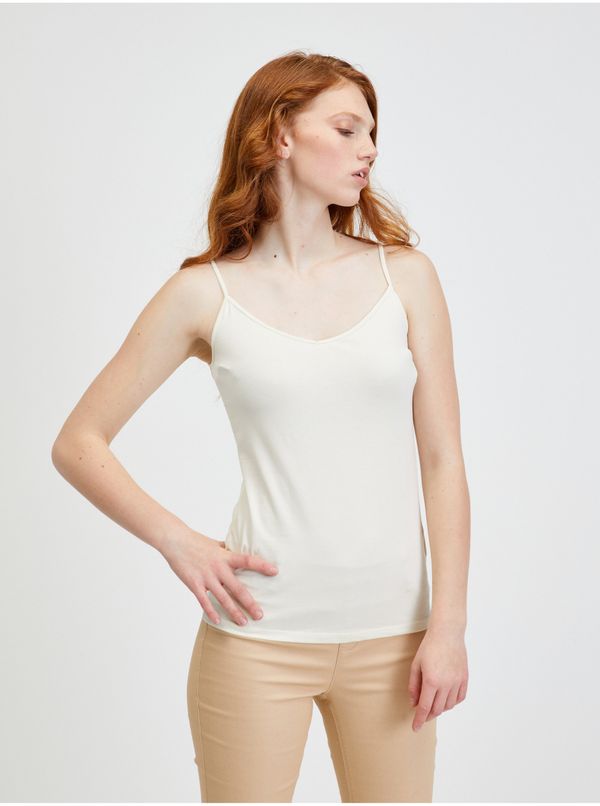 CAMAIEU Cream Top CAMAIEU - Women