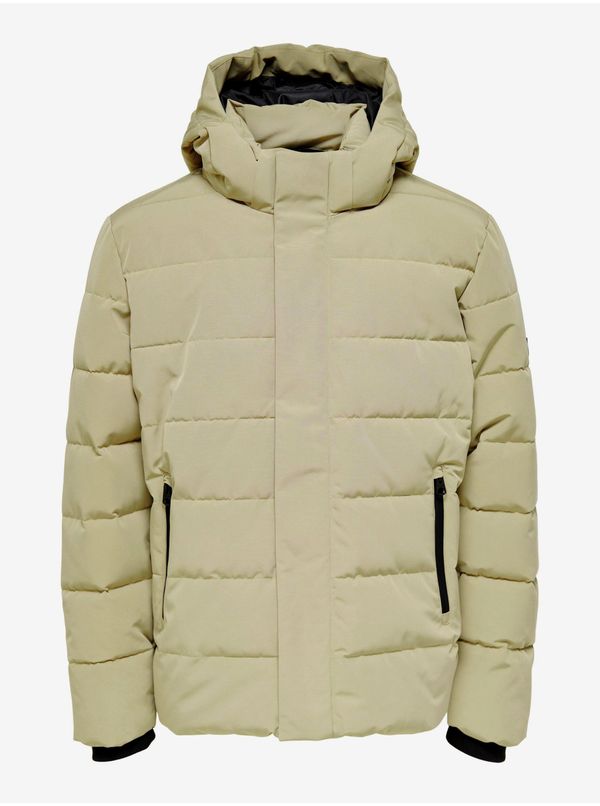 Only Cream Winter Jacket ONLY & SONS Cayson - Men