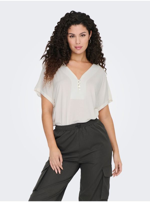 Only Cream Women's Blouse Only - Women