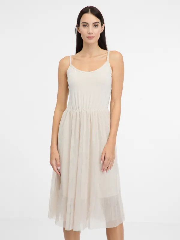Orsay Cream Women's Midi Dress ORSAY - Women's
