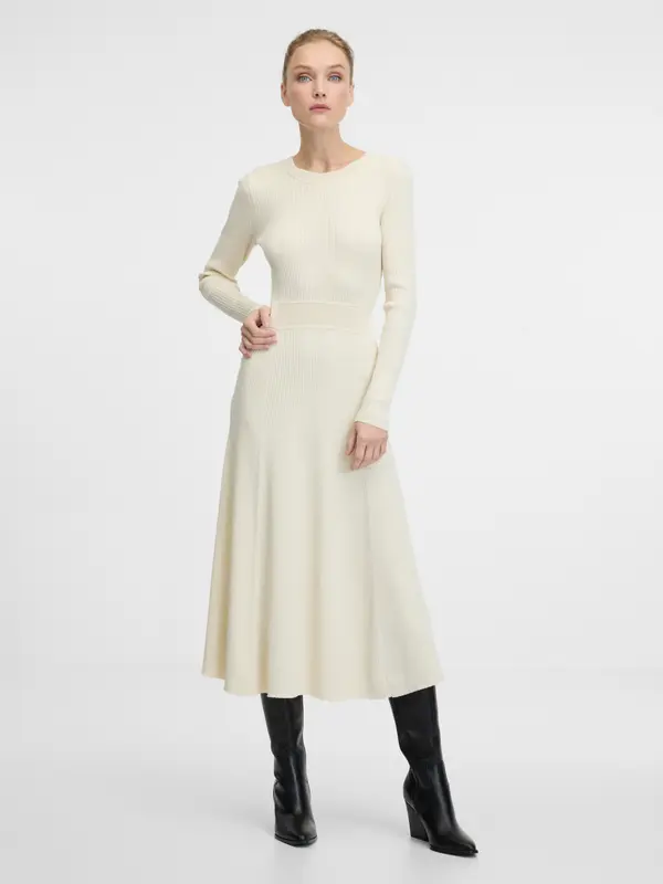 Orsay Cream Women's Midi Dress ORSAY - Women's