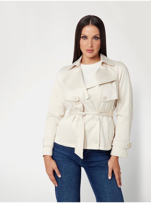 Guess Cream women's short trench coat Guess - Women