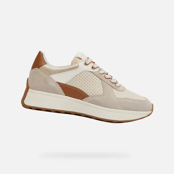 GEOX Cream women's sneakers Geox Amabel - Women's