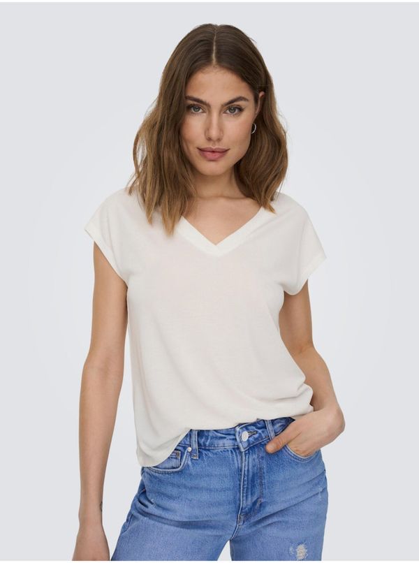 Only Creamy women's T-shirt ONLY Free - Women