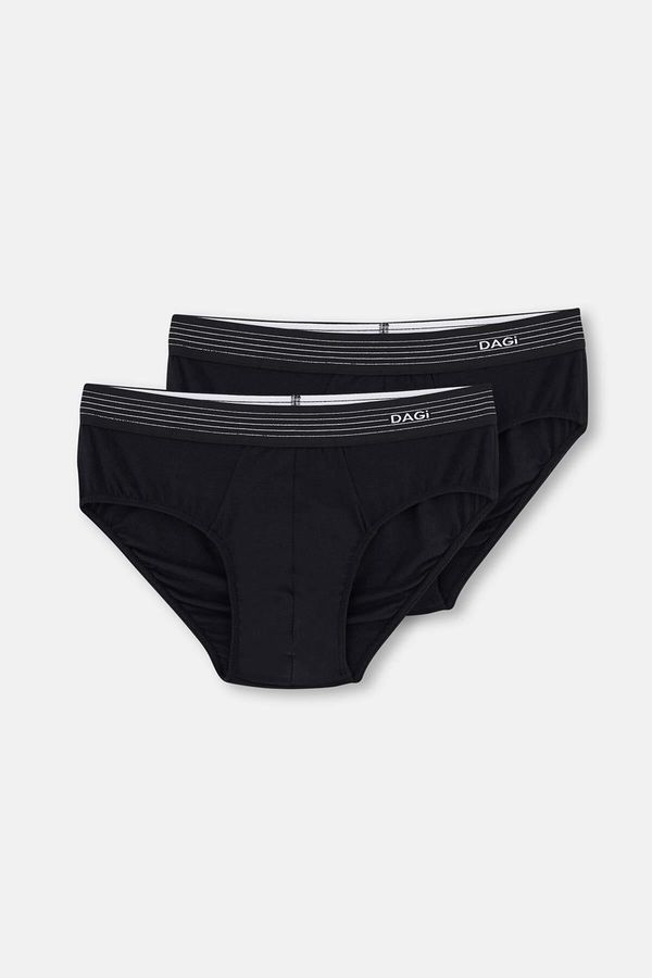 Dagi Dagi Black Micro Modal 2-pack Slip Panties