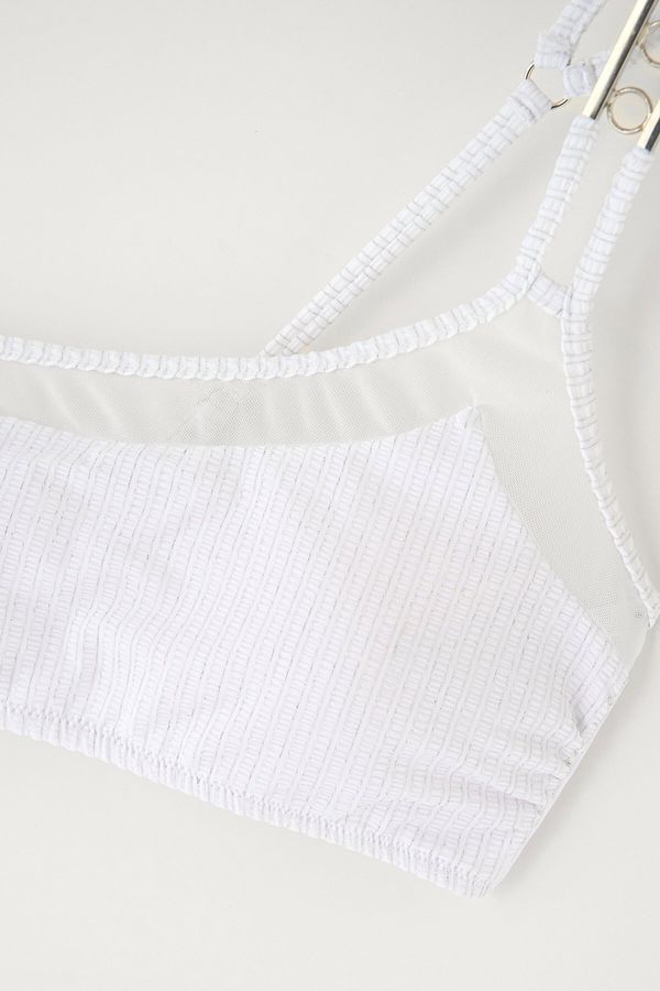 Dagi Dagi бял бикини с едно рамо