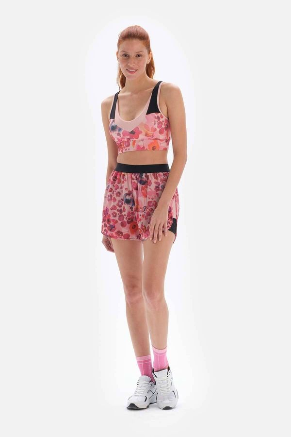 Dagi Dagi Pink Women's Patterned Shorts With Leggings