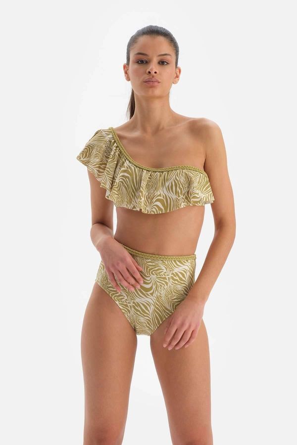 Dagi Dagi шам-фъстък Flounce бикини отгоре