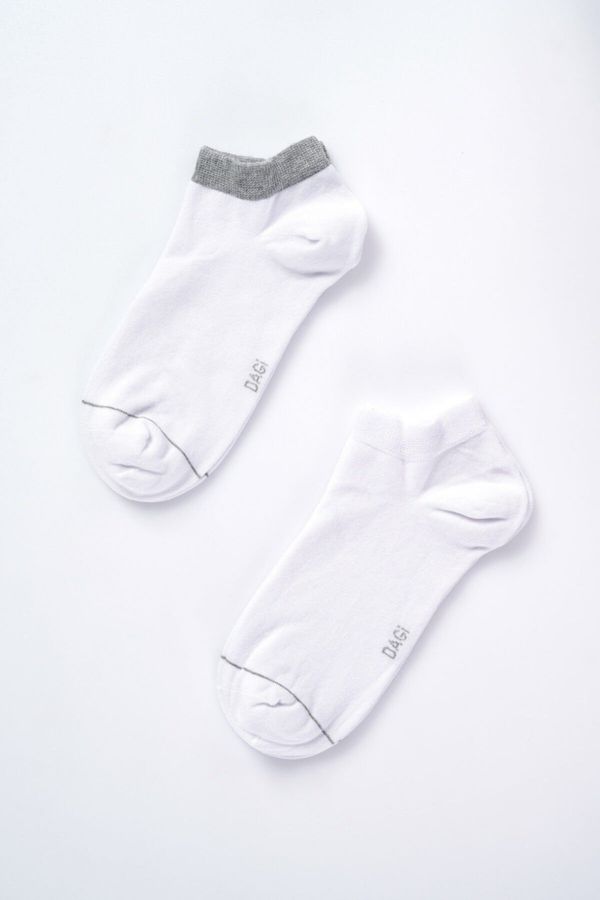 Dagi Dagi White Men's 2-Piece Booties Socks