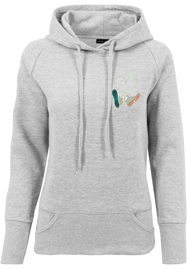 MT Ladies Damen Ladies Kicks Love EMB Hoody Gray