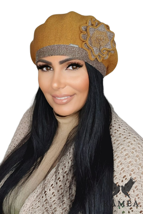 Kamea Дамска барета. Kamea Kamea_Beret_K.22.011.25_Honey