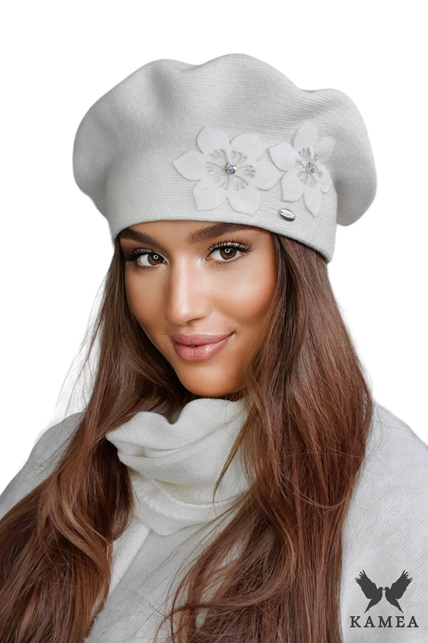 Kamea Дамска барета. Kamea Kamea_Beret_K.22.037.02_Ecru