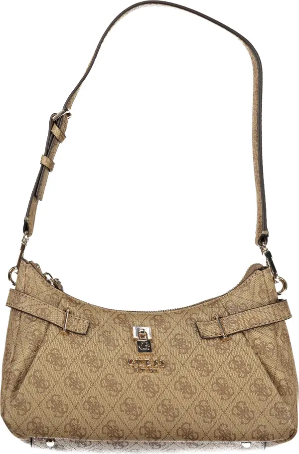 GUESS JEANS Дамска бежова чанта GUESS JEANS