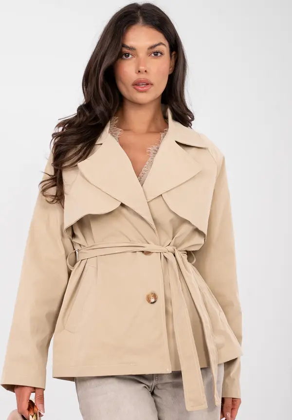 RUE PARIS Дамска бежова парка