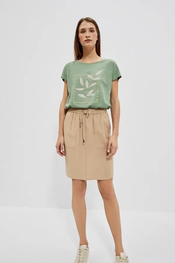 Marisse Дамска бежова пола L-SC-4007