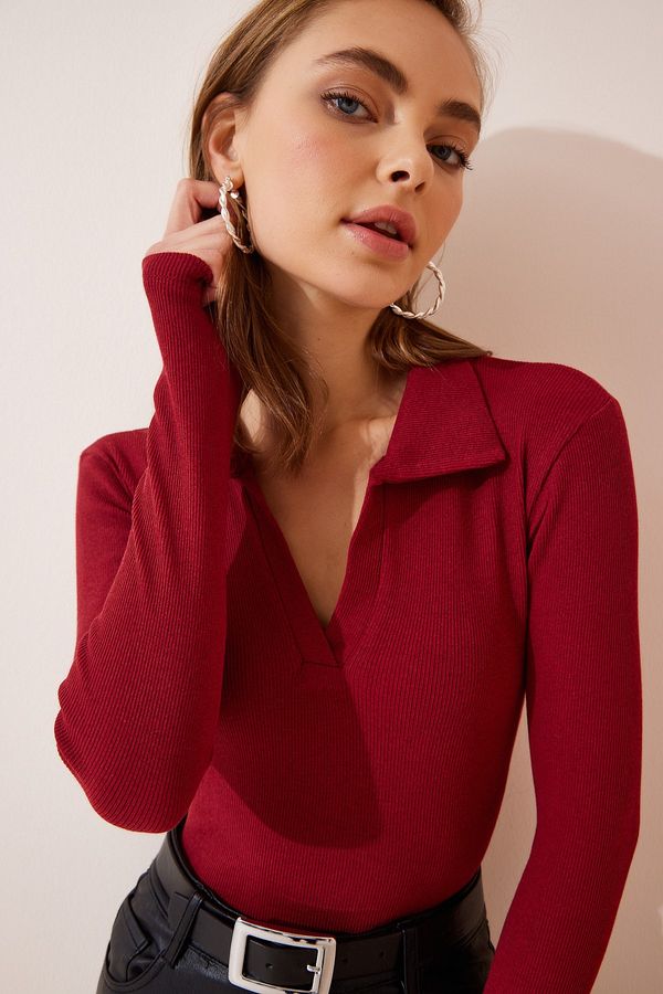 Happiness İstanbul Дамска блуза Happiness İstanbul Knitted