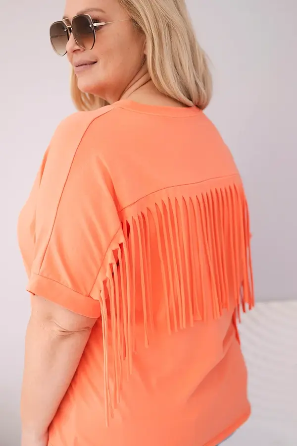 Kesi Włoski Дамска блуза Kesi с деколте и пискюли