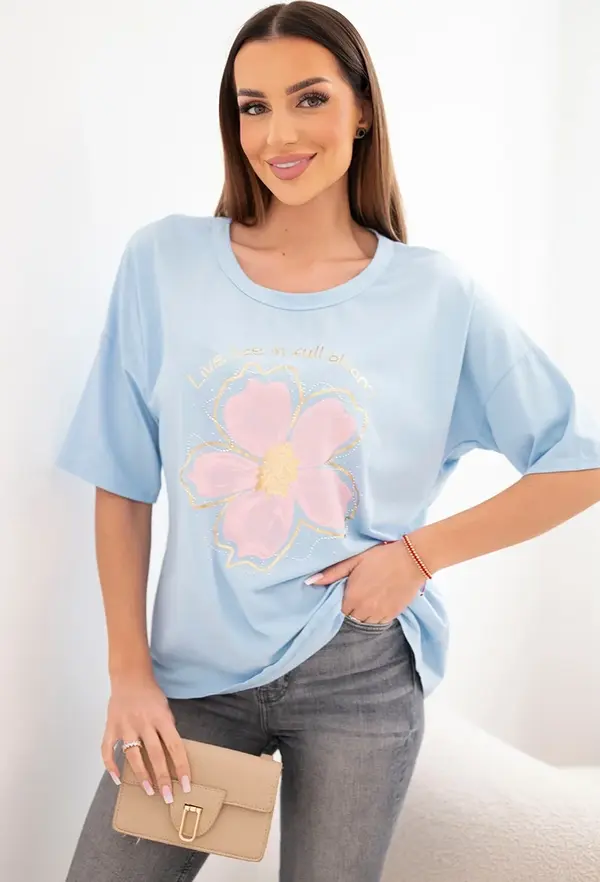 Kesi Włoski Дамска блуза Kesi с флорален принт