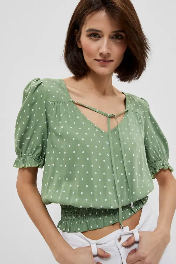Marisse Дамска блуза Moodo Polka dot printed