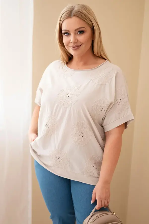 Kesi Włoski Дамска блуза с бродерия Кеси