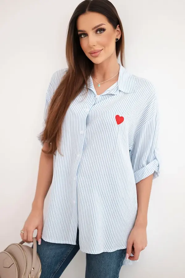 Kesi Włoski Дамска блуза с дантела и сърце