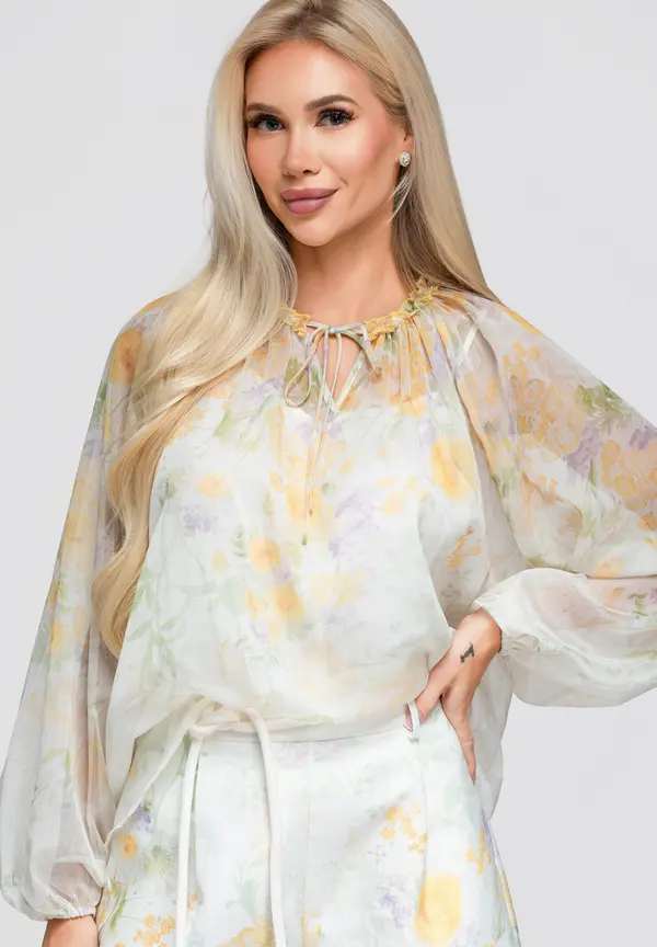 Ombre Дамска блуза с волани