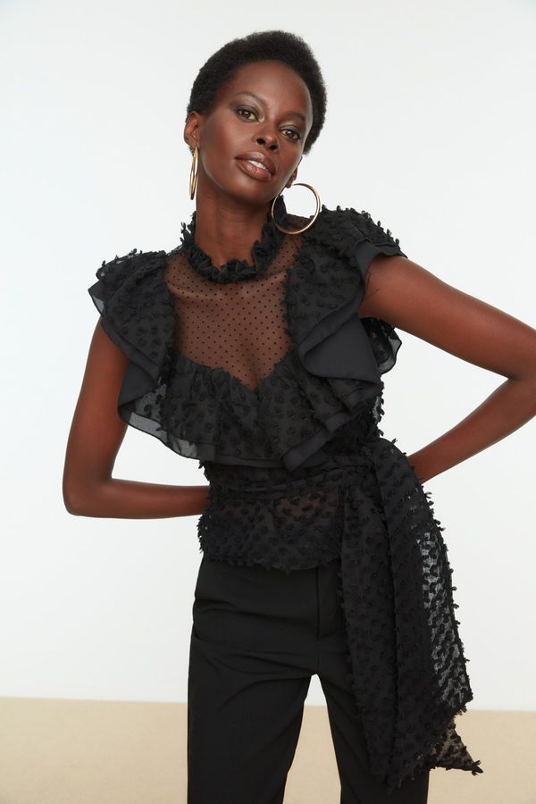 Trendyol Дамска блуза Trendyol Belted