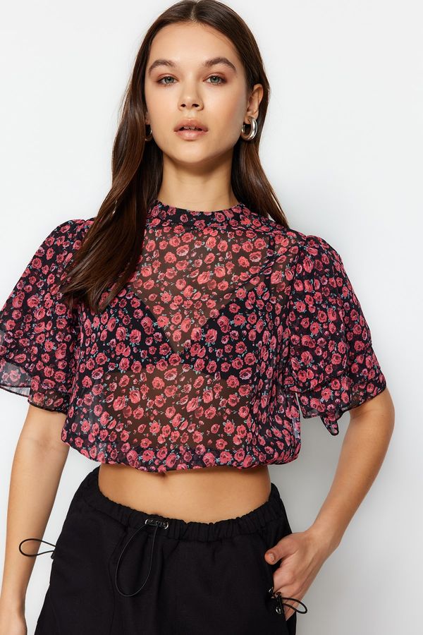 Trendyol Дамска блуза Trendyol Floral Patterned