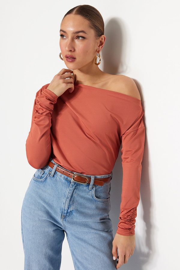 Trendyol Дамска блуза Trendyol Knitted