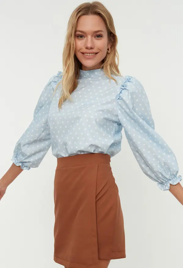 Trendyol Дамска блуза Trendyol Polka Dot