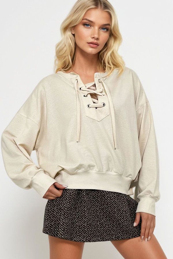 Trend Alaçatı Stili Дамска блуза. Trend Alaçatı Stili